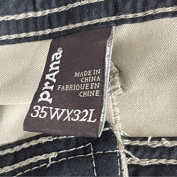 Prana Stretch Zion Outdoor Hiking Pant Sandbar Size 35X32 Gorpcore Cargo Pocket - Picture 5 of 16
